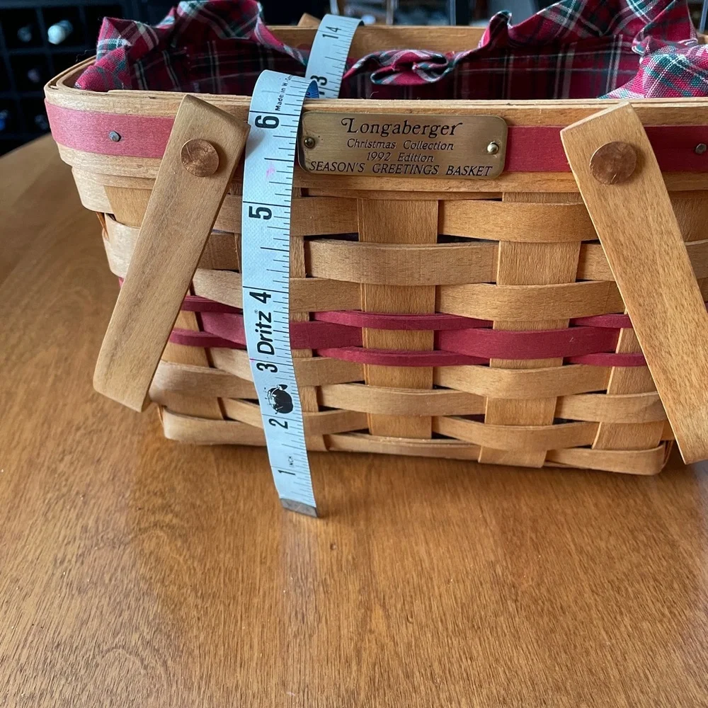 Longaberger 1992 Season’s Greetings Basket